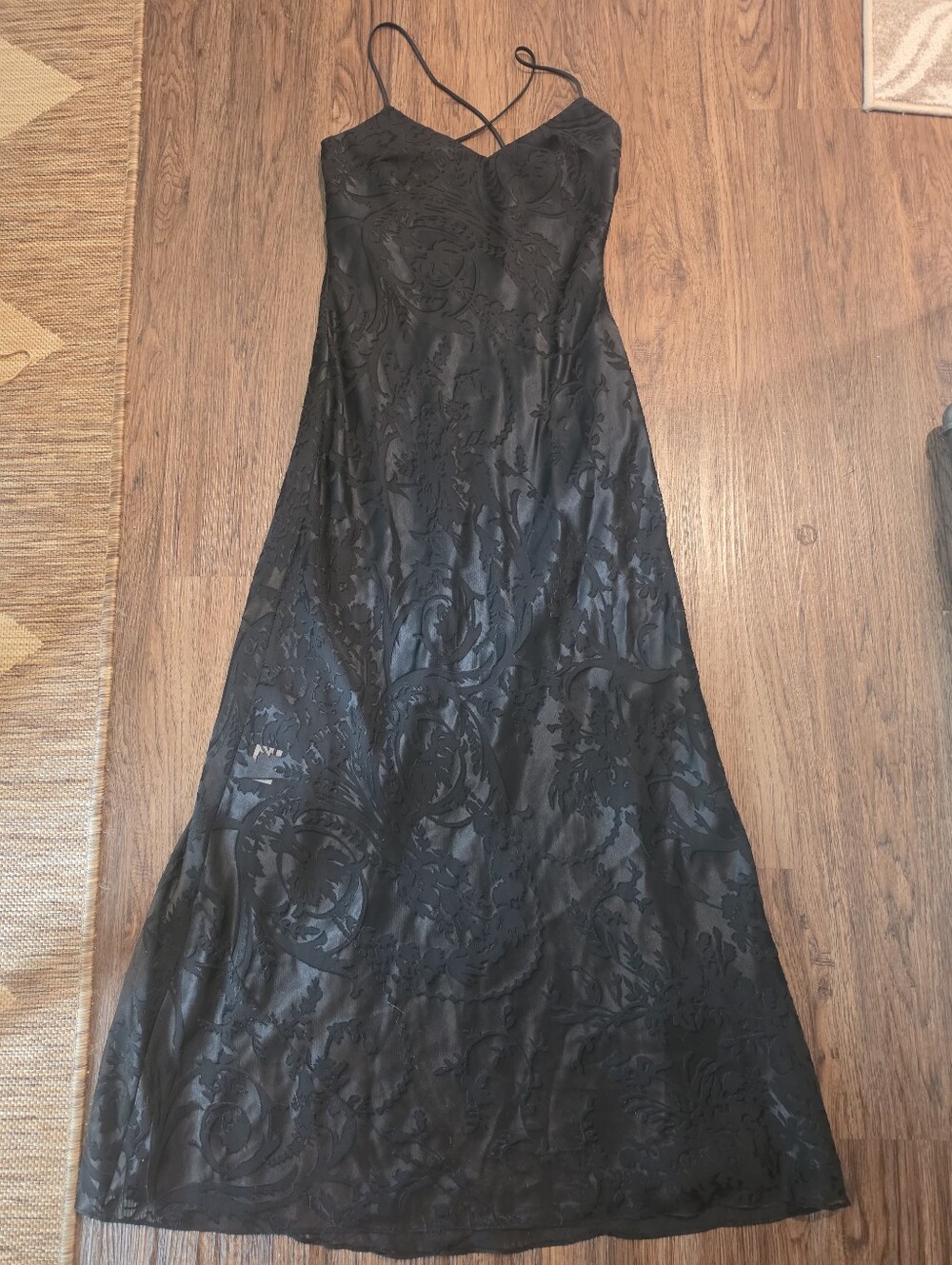 Scene Y2K black formal dress